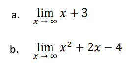 contoh Soal Limit Tak Hingga Nomor 1.