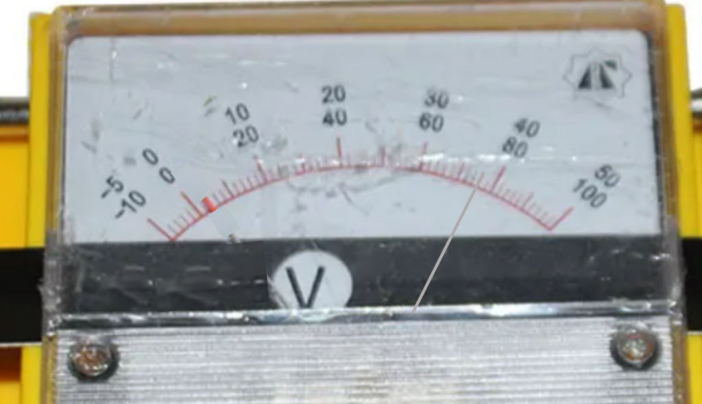 Hasil pengukuran tegangan listrik (Voltmeter) menggunakan Basic meter